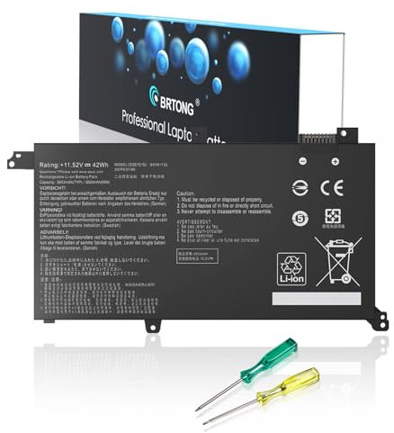 BRTONG B31N1732 B31Bi9H Batterie pour Ordinateur Portable ASUS VivoBook X430UF X430UN X430FA X430FN S430UA S430FN S14 K430FN K430UF R430FA R430FN S4300UF V430UF V430F N F571GD FX571GT