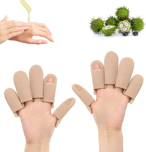 10stk Rizinusöl Wickel bio Baumwolle, Rizinusöl-Packung für Die Knie Rizinusöl-Packung aus Bio-Baumwolle Wiederverwendbare Rizinusöl-Pads zum Entspannen der Finger