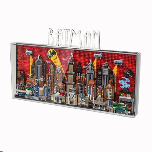 OYTOCLKU Transparente Acryl-Vitrine für LEGO 76271 Gotham City Set, staubdichte Vitrine, Sammlervitrine (Modell nicht im Lieferumfang enthalten) (4 mm) (transparent ohne Hintergrund)