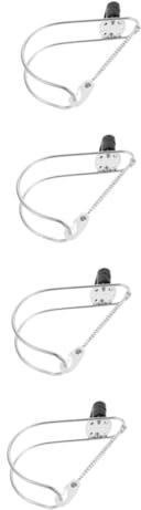 KITANDOVE 4pcs Lifebuoy Holder Bracket Stainless Steel Lifebuoy Ring Support for Boats and Yachts Easy to Install and Lightweight