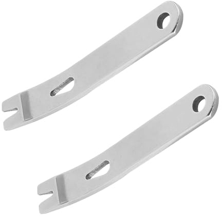Pocket Mini Crank Crowbar Keychain, Micro Tactical Survival Tool, Stainless Steel Multifunctional Pry Bar for Outdoor Camping, Hiking