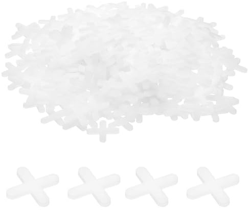 sourcing map Fliesen-Abstandshalter, 4 mm, Hartplastik, Kreuzfliesen, Nivellierer, Abstandshalter, Installation, Keramik, Abstandshalter für Wand, Boden, 500 Stück