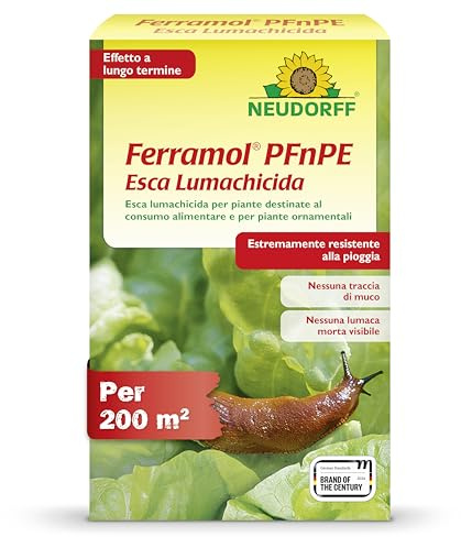 Neudorff Ferramol PFnPE Esca Lumachicida: combatte in modo affidabile lumache e chiocciole. Con effetto a lungo termine. Resistente alla pioggia, 1 kg