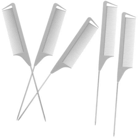 Beaupretty 5piezas Peine Divisor Para Peluca Peines Para Cardar Cepillo Para Cardar El Cabello Diseño Fino Ligeros y Portátiles