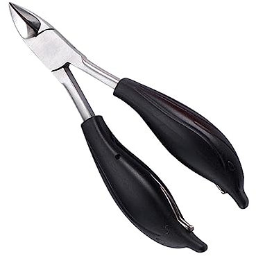 KAILIKETIY Stabile Edelstahl Nagelzange Mit Kunststoffgriff Scharfe Eagle-beak-klinge Doppelte Feder Ergonomisch Präzise Nagelpflege Für Hände Und Füße Kompakt Und Langlebig Schwarz