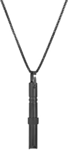 NHQZ Collar Consciente para Dejar de Fumar y Aliviar el Estrés, Collar de Silbato de Acero Inoxidable para Hombre y Mujer con Perlas Giratorias