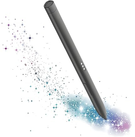 Slim Recharge Stift für Dell Active Pen PN5122W Eingabestift Ersatz Kompatibel Mit Dell 2 in 1 Laptop für Latitude 3340/5310/7210, Inspiron 7420/7425,XPS Stylus Pen(Schwarz)