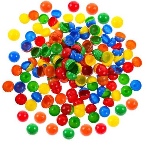 Garneck 100stücke Tischtennisbälle Bunte Lotteriebälle Pongbälle Partyspielbälle Requisiten