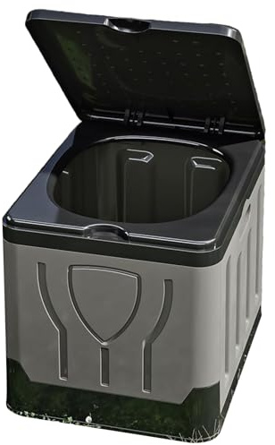 Camping Toilet | Foldable Large Bucket with Lid,Camping Toilets Portable Potty Seat,for Travel Fishing Road Trip Beach Tent Boat Backpacking Home Kids Adults Elderly