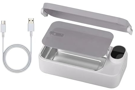 Generico Scalda Vivande A Batteria Ricaricabile, Scaldavivande Portatile, Contenitore Inossidabile Senza Fili - Per Bambini Adulti Lavoro Viaggio Scuola Preparazione Pasti, 7200mAh, 900 Ml