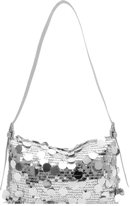 Hernin Glatt Pailletten Tasche Damen Tasche Glitzer Clutch Klein Pailletten Handtasche Schwarz Silber Gold Glitzer Abendtasche für Prom Hochzeit Party Bankett