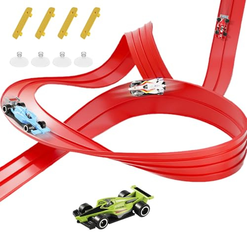 Race Car Set – Cool Vehicles Playset, Speed Track Toys, Friction Powered Racers, Stunt Driving Collection, Kids Play Garage Bundle | Toy Racing Cars for School Kindergarten Nursery Children