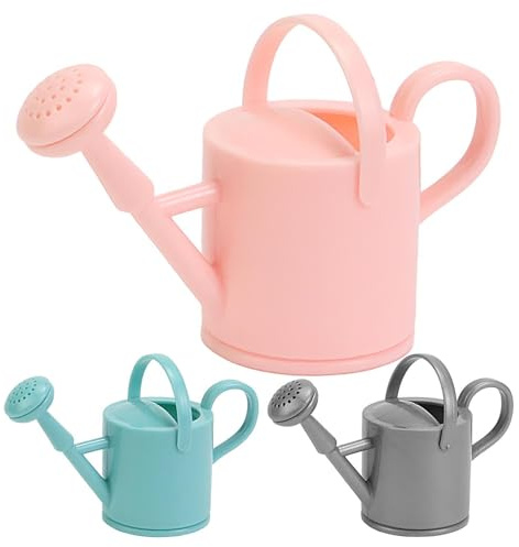 Paquete de 3 regaderas pequeñas para niños, de jardín ajustable, mango ergonómico, maceta flexible para plantas, flores y suculentas