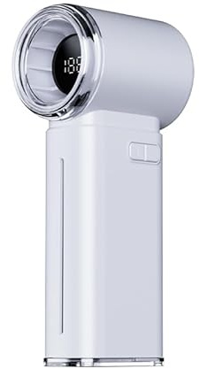 Ventilador con Humidificador CHICGADGETS – Turbo 13m/s, 199 velocidades, Bruma Refrescante 16°C, Depósito Antibacteriano, 15h Autonomía, Pantalla LCD, USB-C – Blanco/Gris