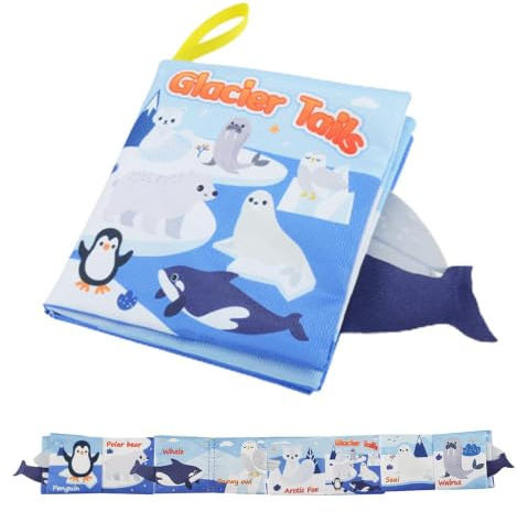 Libro de tela suave, libro de aprendizaje de tela para niños | Juguete sensorial para niños arrugados | Libros crujientes suaves para tocar y sentir, juguete sensorial para niños, juguete educativo 3D
