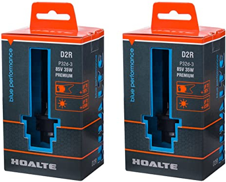 HOALTE D2R Xenon Brenner Blue Performance 6200K - Scheinwerferlampe D2R Xenon Lampe Auto HID - Brenner Ersatzbirne 2 Stücke