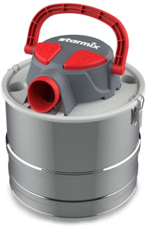 Starmix AV P-615 aspiracenere per camini e focolari, aspiratore per camino con prefiltro, 600 W e 15 l, contenitore di raccolta in acciaio rivestito, aspirapolvere da 160 mbar e tubo di aspirazione
