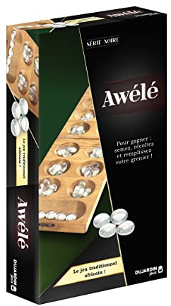 Dujardin - Série Noire - Awélé - Jeu stratégique et de réflexion - Jeu Traditionnel - 2 Joueurs - A partir de 7 Ans
