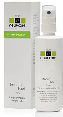 NCP new care Beauty Feet Pflegespray für Schöne und Weiche Füße – 100 ml – Desodorierendes Fußspray zur Hornhautreduzierung – Vegane Fußpflege mit angenehmen Salbei Duft