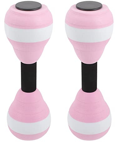 BESPORTBLE Water Weights for Pool Exercise: EVA Water Dumbbells Water Aqua Fitness Barbells Hand Bar Exercises for Swimming Set of 2, Pink