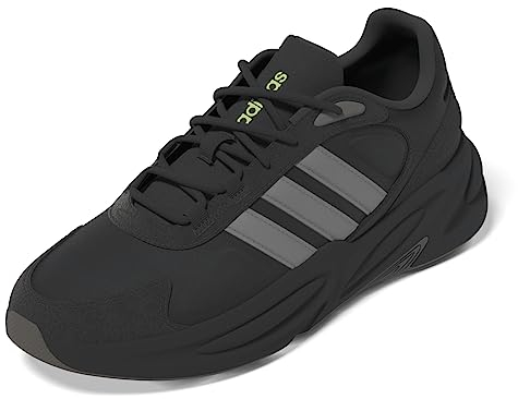 adidas Herren Ozelle Shoes, Carbon/Grey Four/Pulse Lime, 44 2/3 EU