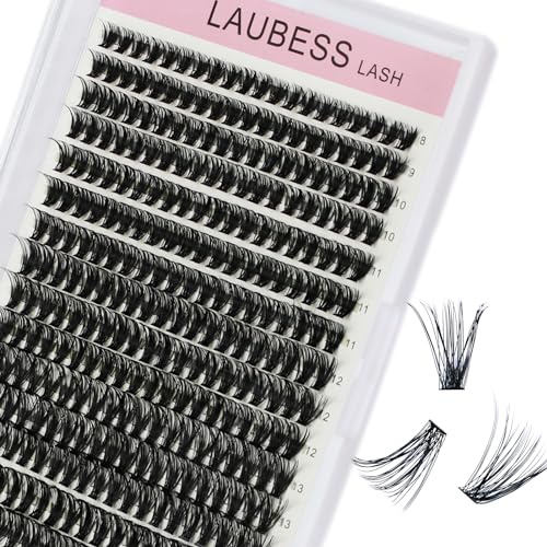 Falsche Wimpern Büschel Wimpernverlängerung 300 Stück Make-up DIY Lash Extender Wimpernverlängerung DIY Wiederverwendbare Lash Extension Kit Wimpern Cluster (40D-0.07D-Mix8-15)