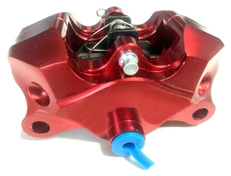 EVURU Generico Pinza del Freno Posteriore per NIU Universale CNC Moto Scooter Pinza Freno P2 * 34mm pistone 84mm Installazione (Color : Red)