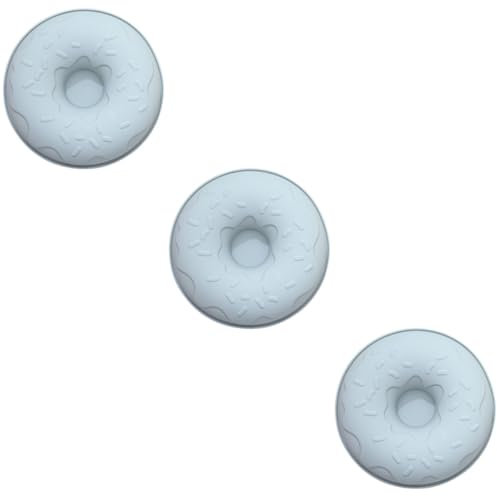 Alipis 3pièces Moule à Donuts Silicone Moule De Pour Pâtisserie Ustensiles De Cuisine Pour Gâteaux Et Friandises Facile à Démouler Nettoyer Couleur Bleue