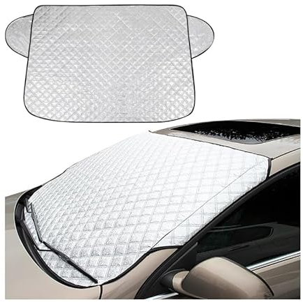 BEROZA Frontscheibenabdeckung, für Vw Sharan Caddy Caddy Maxi T-Cross Auto Windschutzscheiben Abdeckung Eisschutzfolie Faltbare Auto Zubehör
