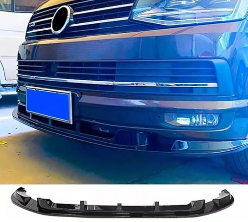 Frontspoiler Auto für VW Transporter T6 T6.1 2015-2024, Auto Front Bumper Frontstoßstangen-Spoiler-Splitter-Lippenkörper-Kit, Frontspoiler aus ABS