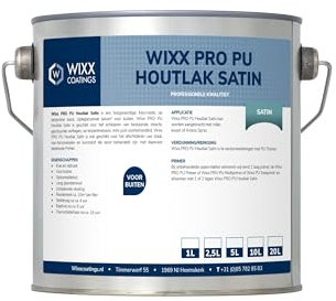Wixx PRO PU Holzlack Satin - 1L - RAL 7016 | Anthrazitgrau