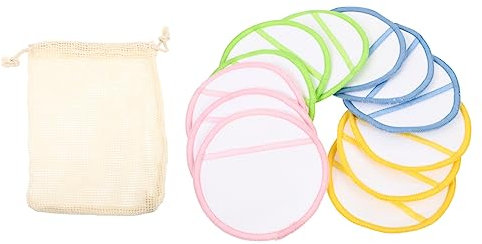 FRCOLOR Pack De Discos Desmaquillantes Reutilizables Esponjas Limpiadoras Faciales De Algodón Orgánico