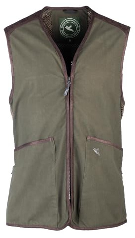 Rydale Men's Shooting Vest Country Hunting Clothing Olive Mesh Utility Vest (UK, Alpha, L, Regular, Regular, Olive)