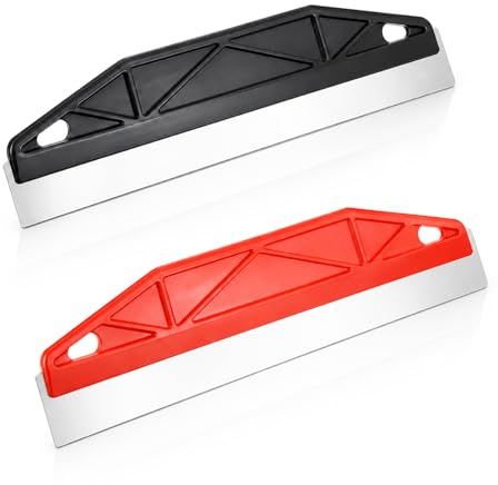 2 Pcs Edge Painting Tool, Paint Edger Tool for Walls 12-Inch Paint Trim Guard Trim Painting Tools for Precise Trimming (Black+Red)