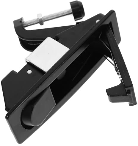 HORIALENCE Serrure à Bouton-poussoir Loquet de Porte en Alliage de Zinc Levier Réglable Compatible pour Armoires Industrielles et Coffres Armoires LED et Dispositifs de Distribution