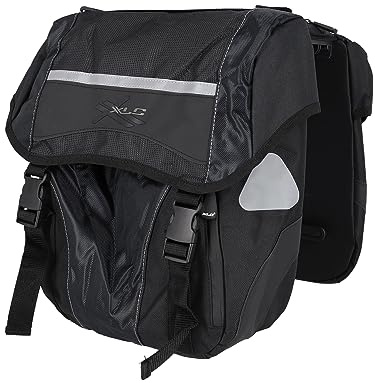 XLC Unisex – Erwachsene BA-S63 Doppelpacktasche Carry More, schwarz, Einheitsgröße
