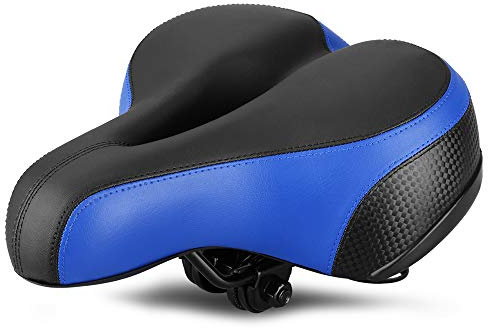 VOANZO Bike Seat Bicycle Saddle, Soft Wide Bike Saddle Bicycle Seat Cushion for MTB Road Gel Comfort Hybrid Cyclists