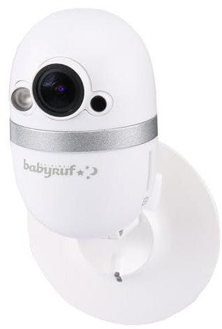 Babyruf CC 1000 Babyphone mit IP / WLAN Kamera, mit Nachtsicht und Gegensprechfunktion, Steuerung über inklusive Smartphone App, weiß
