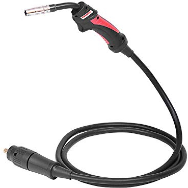 WELDCUT MIG/MAG Schweißbrenner Binzel Typ MB 15 Schweißpistole CO2 / MixM21 Schlauchpaket 3m | 4m | 5m | gasgekühlt, Eurostecker, für MIG MAG Schweißgerät (4m)