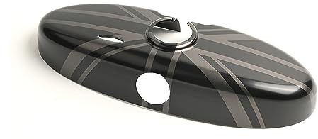 MINI R55-R61 Union Jack Rear View Mirror Caps, Interior Rearview Mirror Covers for Mini Cooper One/S/JCW R Series R55 R56 R57 R58 R59 R60 R61(Night Jack)
