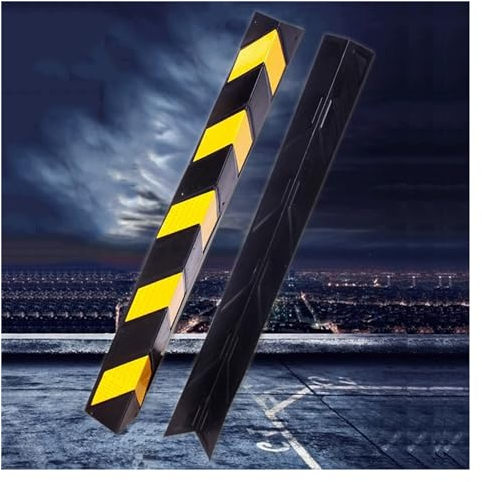 XPLKQXE Kantenschutz Garage, Schutzleiste Garagenwand Türschoner, Eckschutzprofil Für Garagen Für Parken Schutz Auto Ecke Geländerpfosten (Farbe : Black+Yellow, Größe : 20pcs)