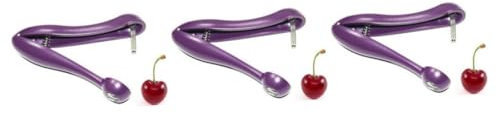 BESTonZON 3pezzi Snocciolatore Per Ciliegie Meccanismo Molla Rimuovi Torsoli Frutta Strumento Pratico Inossidabile e Colore Random Utile Cucina