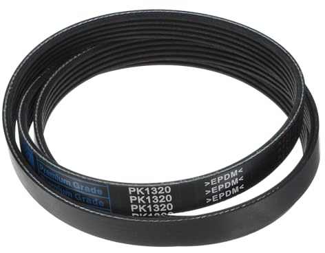 sourcing map 5K520/5PK1320 Serpentine Belt 5 Ribs 1320mm Length x 18mm Width x 5mm Thick, EPDM Poly V Belt, Micro V-Ribbed Belt for Vehicle