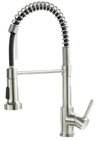 Küchenarmaturen Küchenarmatur Mit Ausziehbarer Brause Aus Massivem Messing Matt Einhebelmischer Ein- Oder Dreilochig Zeichnung