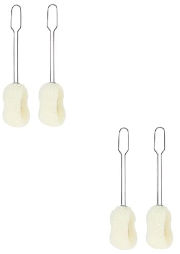 Hoement 4pcs Long Handle Bottle Washer Cup Scrubber for Feeding Bottles and Boys and Girls Cups Scrubber Cleaner