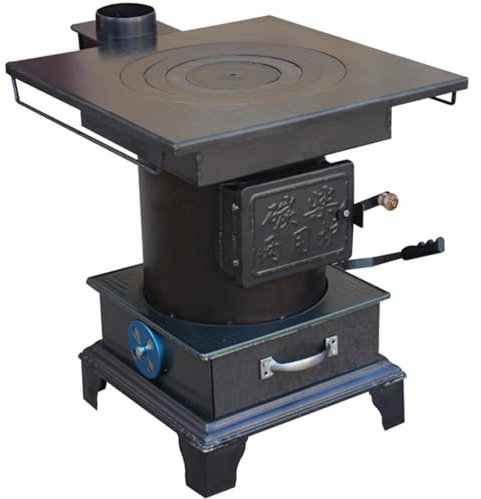 Forno a Legna da Esterno in Ferro, Stufa a Legna da Esterno per Cucinare, Stufa a Legna Economica Versatilità per Barbecue All'aperto, Riscaldamento da Cucina(L)