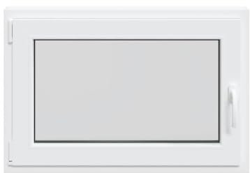 vidaXL Ventana de sótano RISOR 60x90 cm oscilobatiente DIN izquierda, ventana de salida, ventana de tolva, ventana en el sótano, pozo de ventana