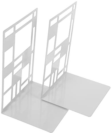 OSALADI 2stücke Buchstützen Aus Metall Für Regale Dekorative Buchhalter Handgefertigt Stabile Buchendhalter Für Schreibtisch Geeignet Für Bücher Dokumente Und DVDs