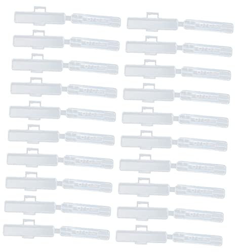 SHINEOFI 100piezas Caja De Marcado De Cables Transparente Organizador De Etiquetas Para Cables Eléctricos Unidades y Resistente Para Uso Trabajo De Cableado