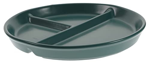 Gatuida Plato Redondo De Cerámica Porcelana Compartimentos Para Desayuno Decorativo